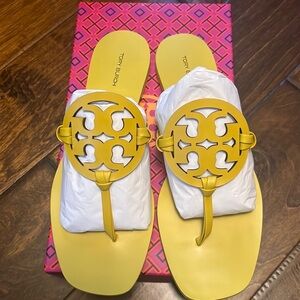 Tory Burch Miller Square Toe Sandal Size 10